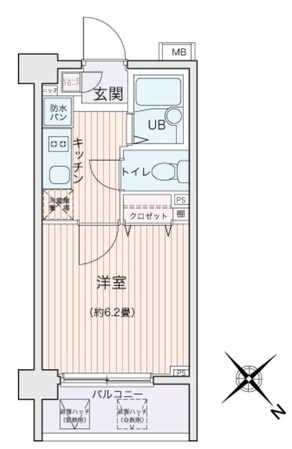 都立大学駅 徒歩12分 5階の物件間取画像